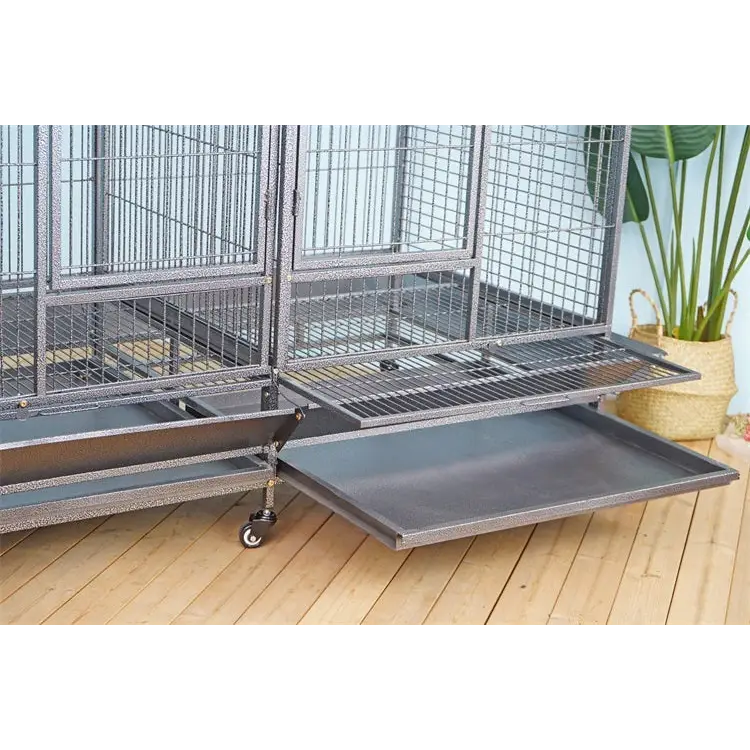YES4PETS XXXL 185 cm Bird Cage Pet Parrot Aviary Perch Castor Wheel Removable Divider - Pet Care > Bird > Bird Cages &