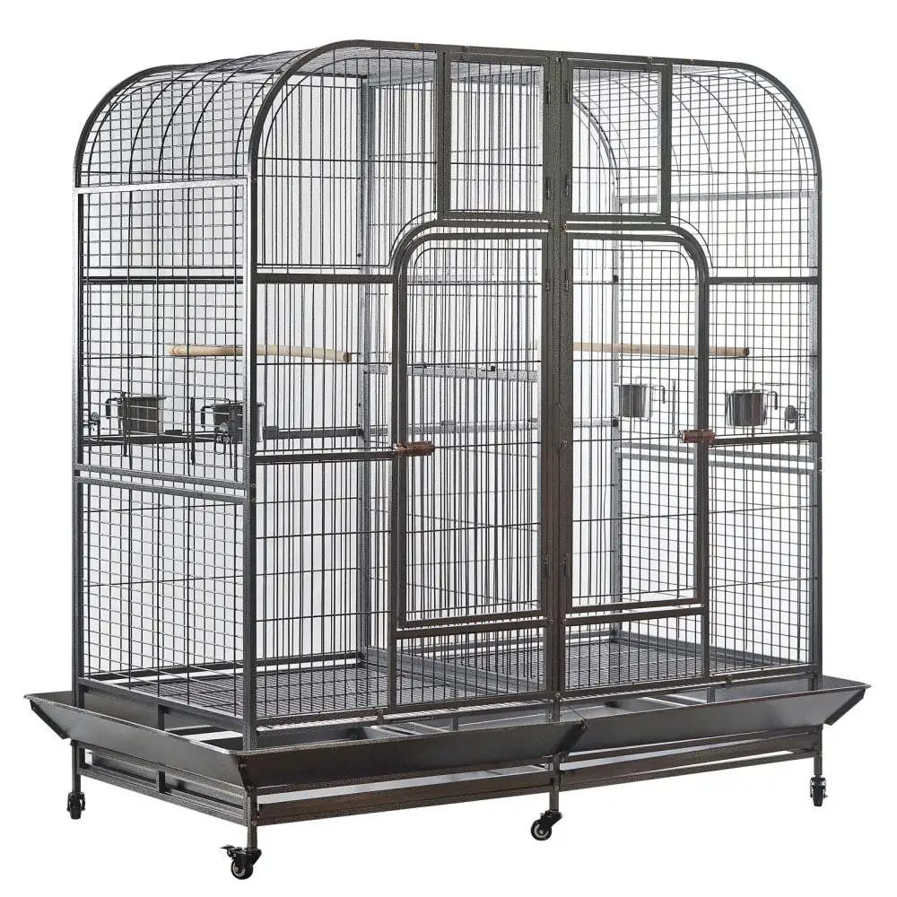 YES4PETS XXXL 185 cm Bird Cage Pet Parrot Aviary Perch Castor Wheel Removable Divider - Pet Care > Bird > Bird Cages &