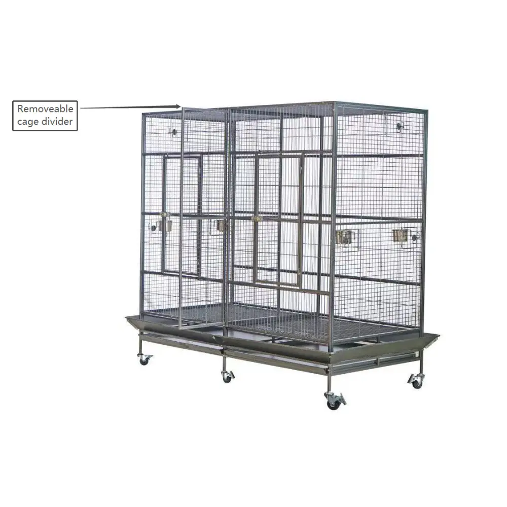 YES4PETS XXXL 195 cm Bird Cage Pet Parrot Aviary Perch Castor Wheel - Pet Care > Bird > Bird Cages & Stands