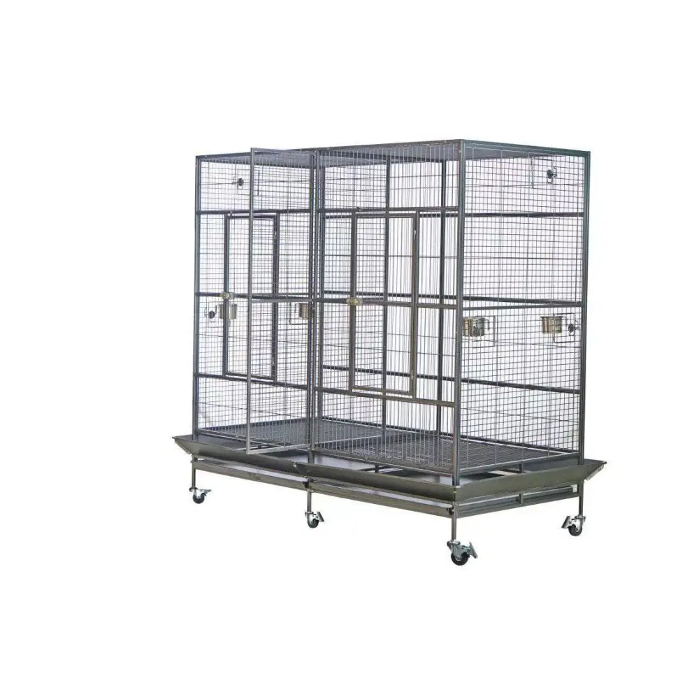 YES4PETS XXXL 195 cm Bird Cage Pet Parrot Aviary Perch Castor Wheel - Pet Care > Bird > Bird Cages & Stands