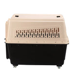 YES4PETS XXXL Plastic Pet Dog Carrier Transport Cat Cage With Wheels Tray & Bowl - Pet Care > Cat Supplies > Cat