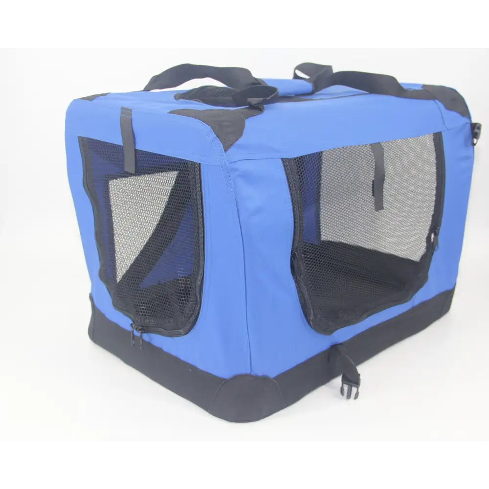 YES4PETS XXXL Portable Foldable Pet Dog Cat Puppy Soft Crate-Blue - Pet Care > Cat Supplies > Cat Carriers & Crates