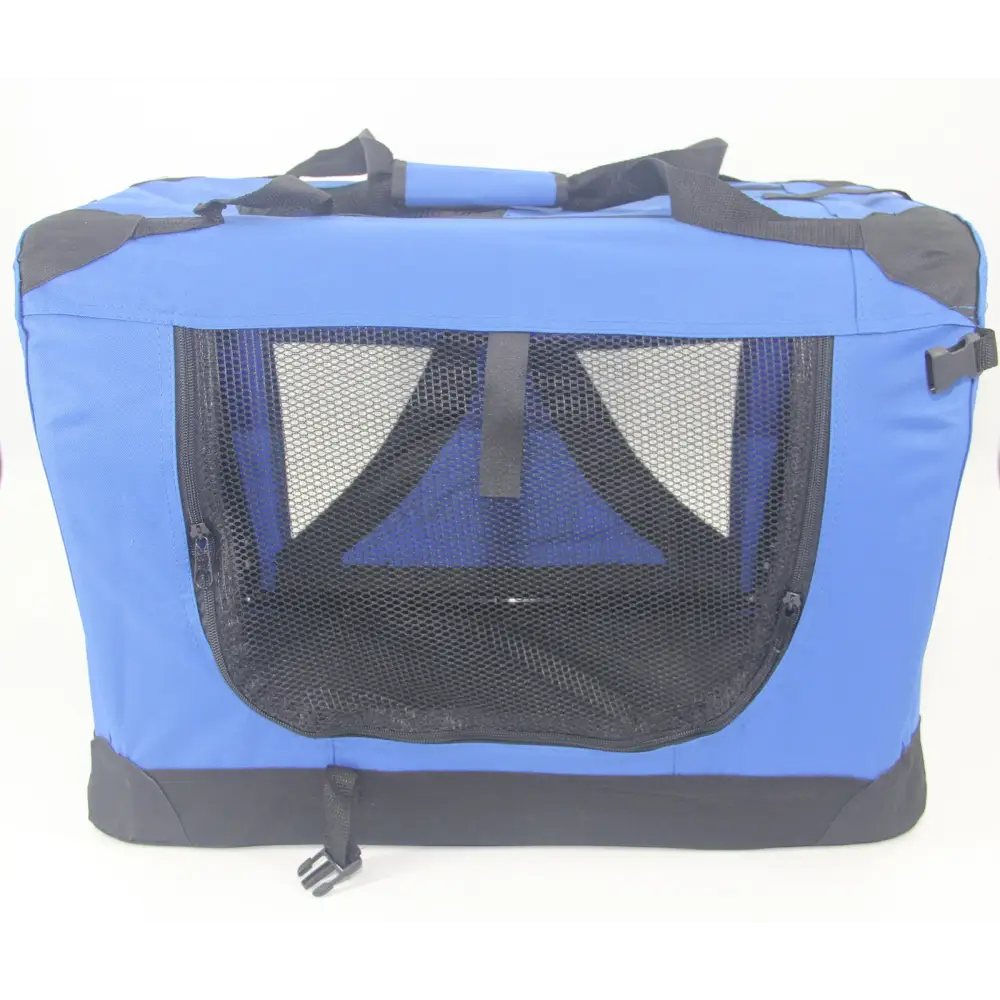 YES4PETS XXXL Portable Foldable Pet Dog Cat Puppy Soft Crate-Blue - Pet Care > Cat Supplies > Cat Carriers & Crates