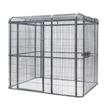 YES4PETS XXXXL Walk-in Bird Cat Dog Chicken Rabbit Cage Pet Parrot Aviary Perch 219x158x203cm With Green Cover - Pet