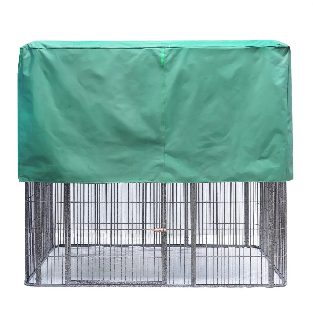 YES4PETS XXXXL Walk-in Bird Cat Dog Chicken Rabbit Cage Pet Parrot Aviary Perch 219x158x203cm With Green Cover - Pet