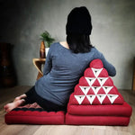 Yoga Thai relaxation Jumbo size cushions 3-Fold Zafu Meditation Cushion Set-100% Kapok Fibre XL JUMBO size - Furniture