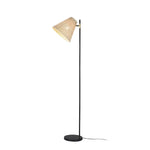 Yvette Rattan Floor Lamp - Home & Garden > Lighting