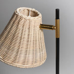 Yvette Rattan Floor Lamp - Home & Garden > Lighting