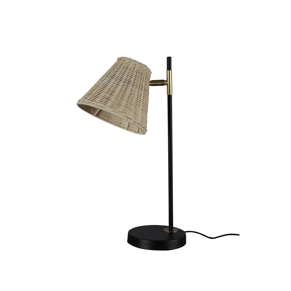Yvette Rattan Table Lamp - Home & Garden > Lighting