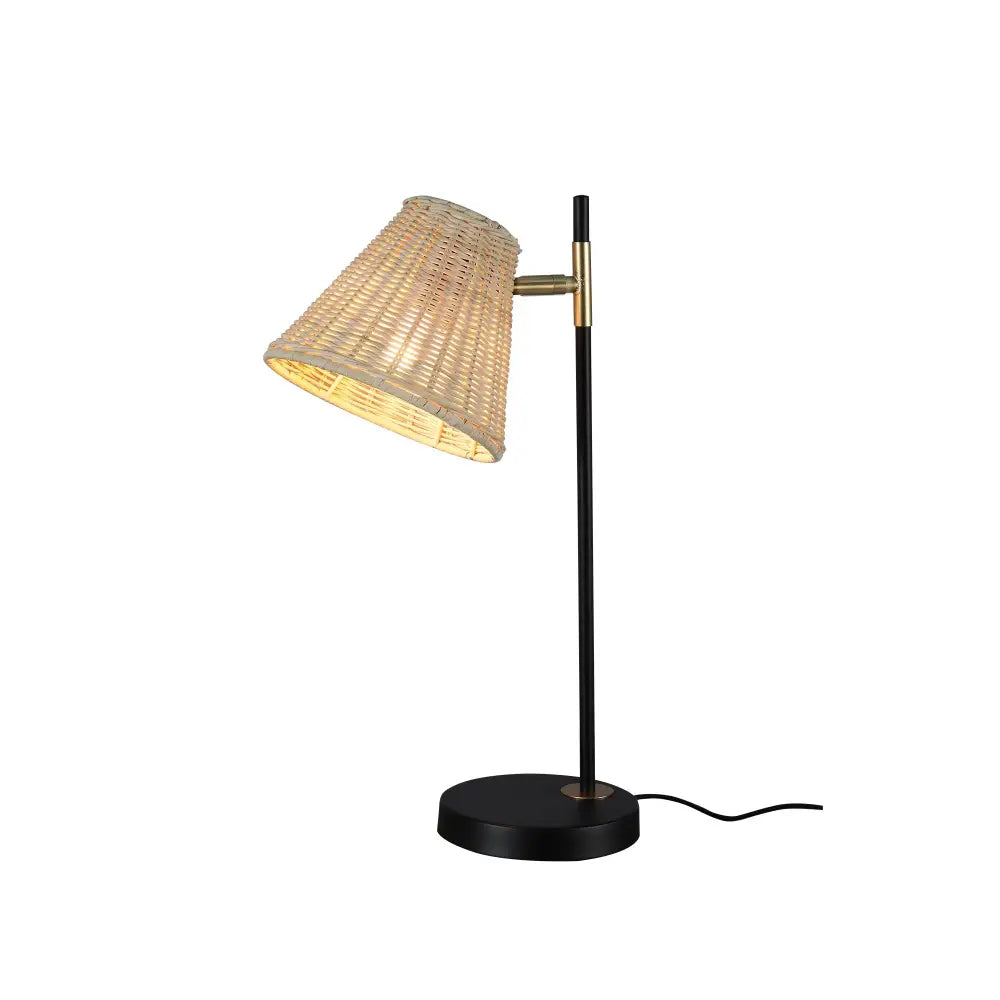 Yvette Rattan Table Lamp - Home & Garden > Lighting