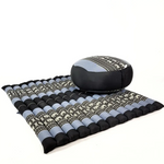 Zafu & Zabuton Meditation Set Blue/Elephant - Home & Garden > Decor