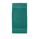 Zellige Pure Cotton Towel 70 x 140 cm - Green - Home & Garden > Bathroom Accessories > Bath Towels & Robes