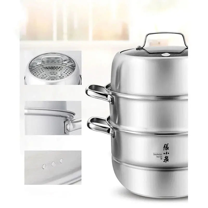 Zhang Xiao Quan 28cm 3-Tier Steamer - Home & Garden > Kitchenware