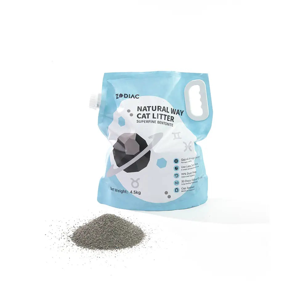 ZODIAC Natural Way Superfine Bentonite Cat Litter 4.5Kg - Pet Care > Cat Supplies > Cat Litter