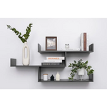 ZURICH MULTI LEVEL SHELF KIT (GRAPHITE) - Furniture > Living Room