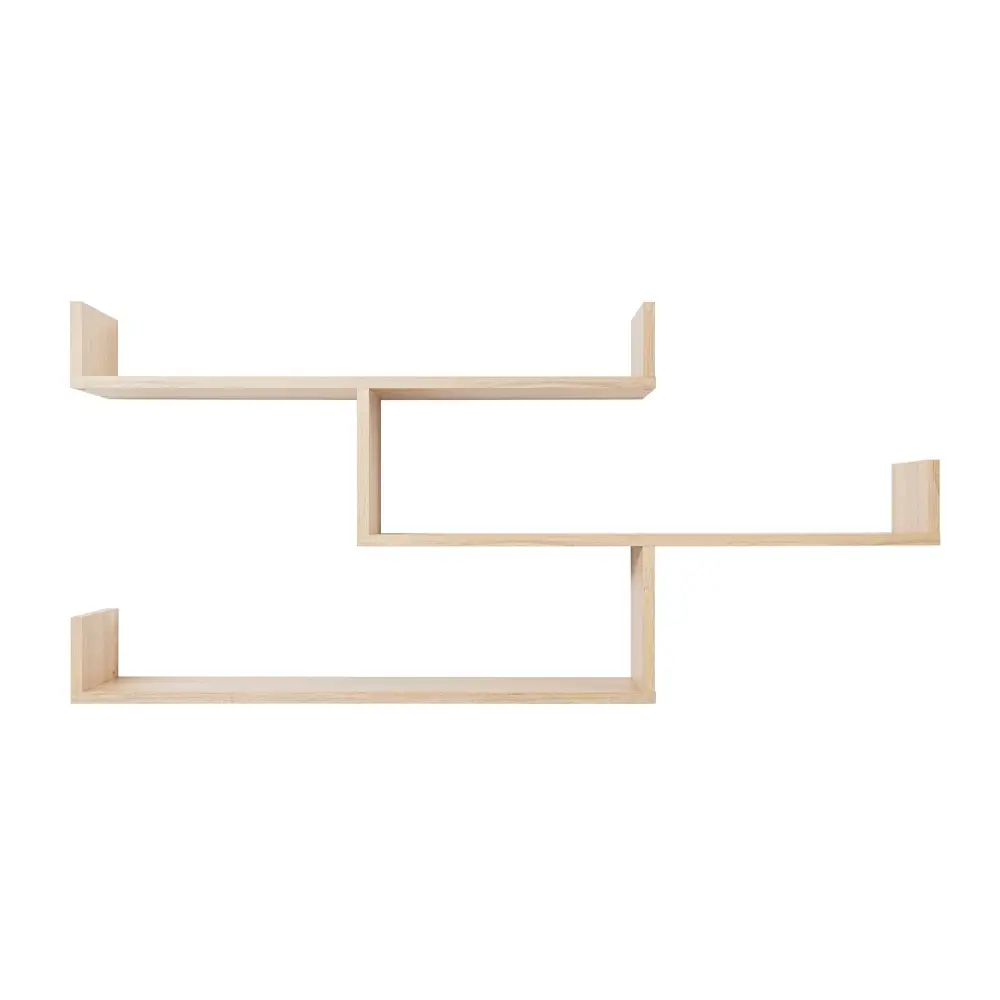 ZURICH MULTI LEVEL SHELF KIT (OAK) - Furniture > Living Room
